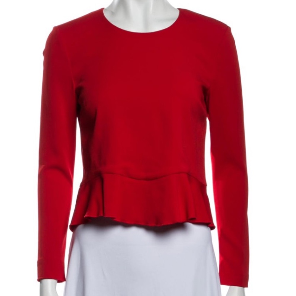 A.L.C waist accentuating peplum top